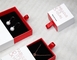 EVA Insert Ribbon Custom Logo Drawer Paper Packing Box For Jewelry