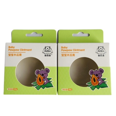 Folded Box With Window , Health care packaging box With Paper Hangtag OEM ODM