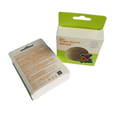 Folded Box With Window , Health care packaging box With Paper Hangtag OEM ODM