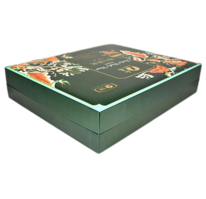 PMS printing High End Food Packaging with top lid bottom tray Stamping Embossing