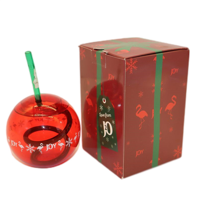 Red Bauble Box Packaging , custom printed paper boxess, Christmas gift box 350 C1S Material